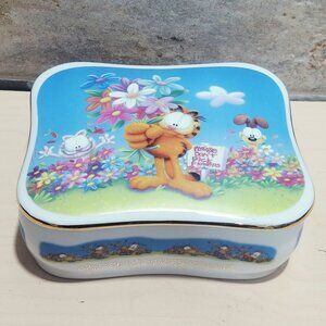 Vintage Danbury Mint Garfield Music Box Everybody Loves Somebody